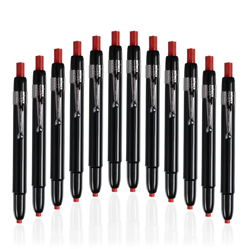 Listo 1620 - Box of 12 - RED COLOR - China Markers/Grease Pencils/China Marking Pencils/Wax Pencils - Image 1